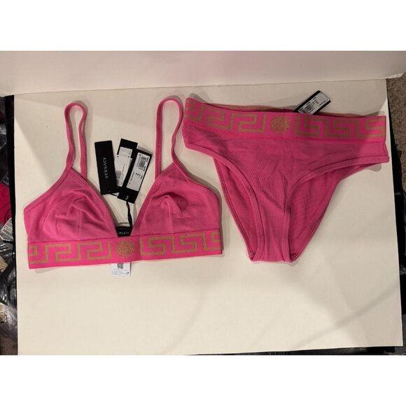 Versace Pink Bikini Set - Picture 1 of 9